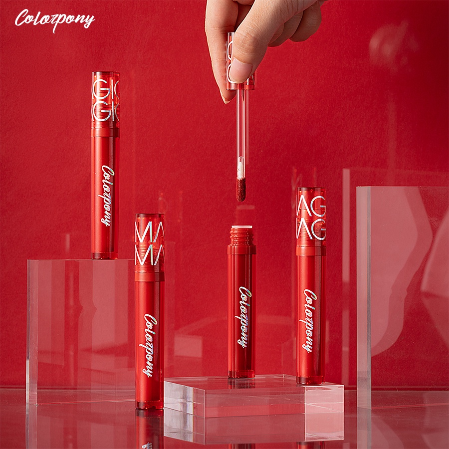 Son Kem Lì Matte Colorpony 5g - Red Magic Stick Velvet Matte - Son Mềm Mịn Bền Màu Lâu Trôi