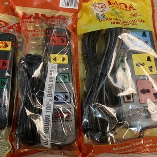 Ổ cắm điện Lioa 6 chấu, 4 chấu, 3 chấu có công tắc