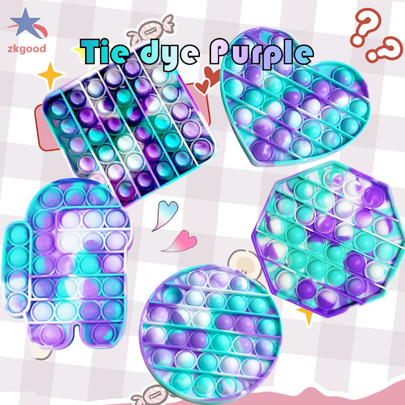 Đồ chơi bóp bong bóng giảm căng thẳng nhiều màu sắc hình dạng tùy chọn không gây ồn dành cho trẻ em
