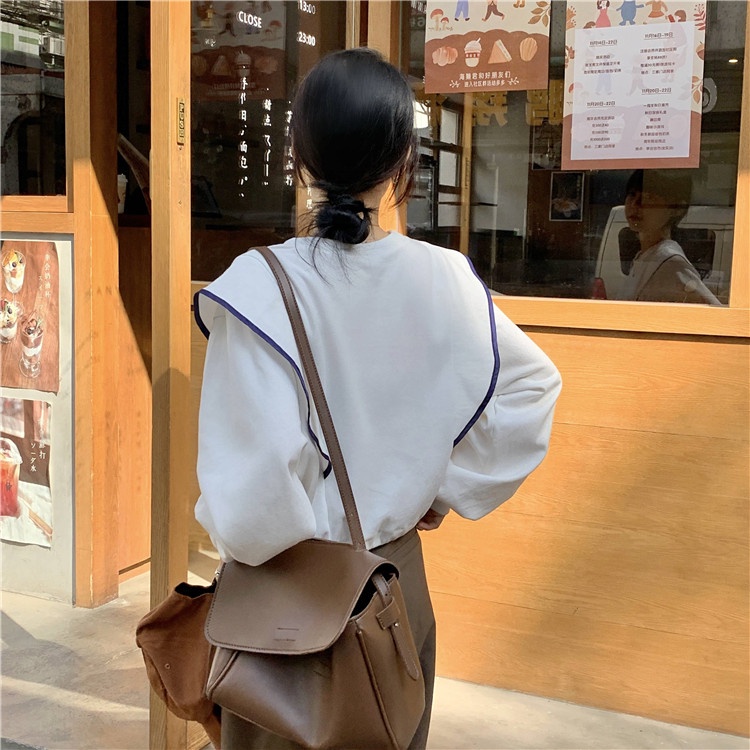 Áo thun tay dài cổ tròn thời trang sành điệu cho nữ | BigBuy360 - bigbuy360.vn