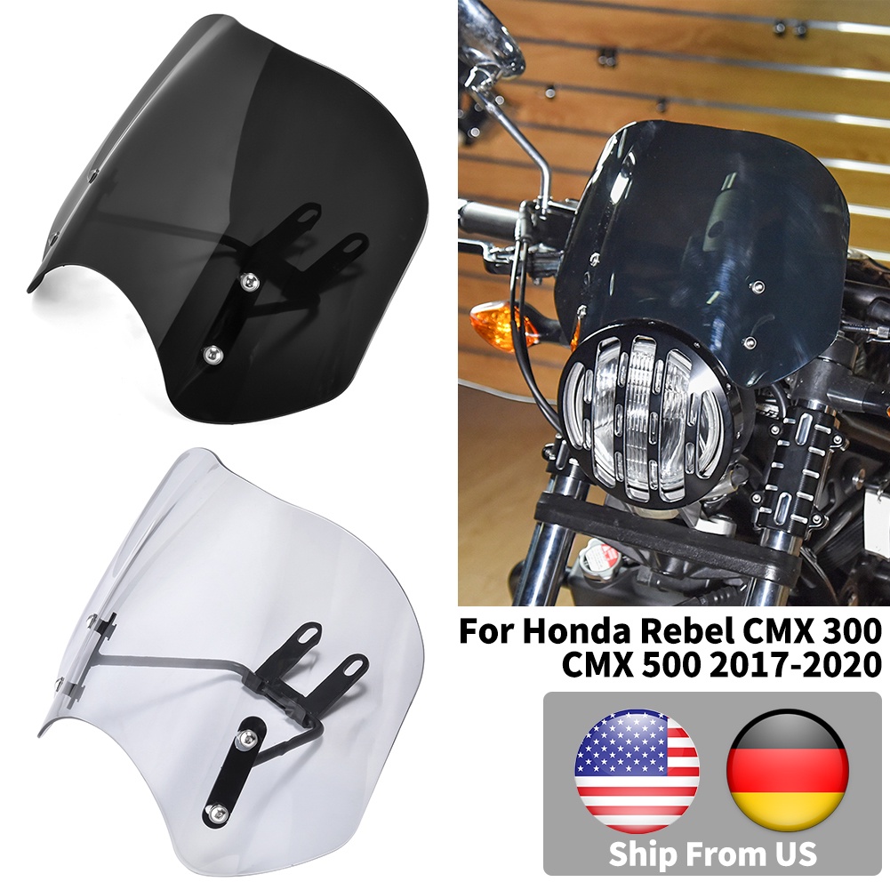 Kính Chắn Gió Chuyên Dụng Cho Xe Mô Tô Honda Rebel CMX 300 CMX 500 2017-2021 2020 2019 CMX300 CMX500
