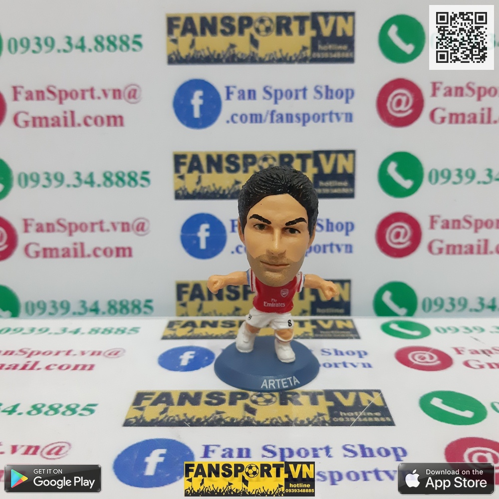 Tượng Szczesny Vermaelen Koscielny Arteta cầu thủ bóng đá Arsenal home 2012 2013 2014 soccerstarz