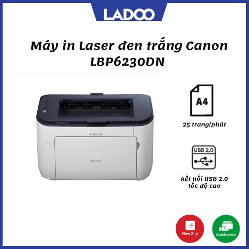 Máy in Laser đen trắng Canon LBP6230DN (in mang + in đảo mặt) - HỖ TRỢ BẢO HÀNH