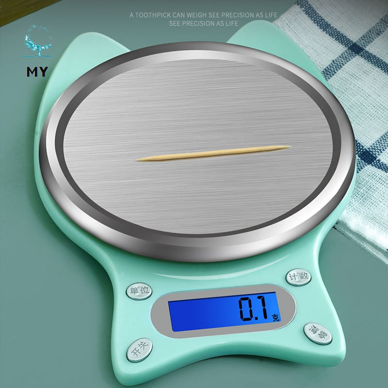 Electronic Digital Scale for Kitchen High Precision 0.1g/3kg Measuring LCD Display Baking Tool and Accessories