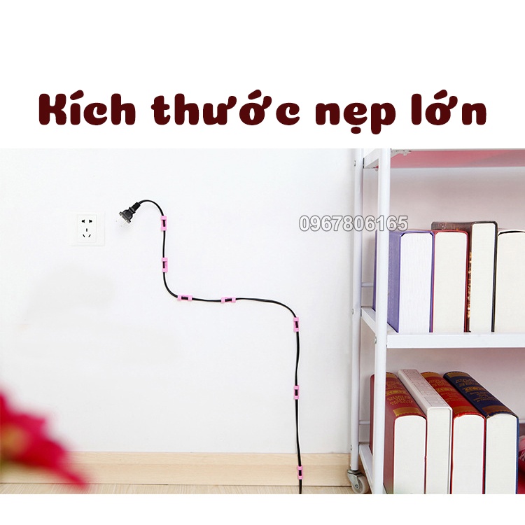 Bộ 20 miếng dán tường đi dây điện – Bộ ghim kẹp dây điện 20 chiếc