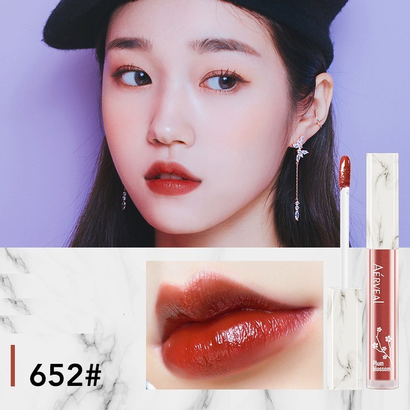 Son kem lỏng cute nắp vân đá A'erveal thơm mùi dâu tây | BigBuy360 - bigbuy360.vn