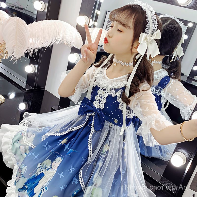 Đầm Công Chúa Lolita Thời Trang Mùa Hè 2021 Cho Bé Gái