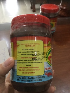 Mắm Ruốc Bà Ba loại 1 (400gr)