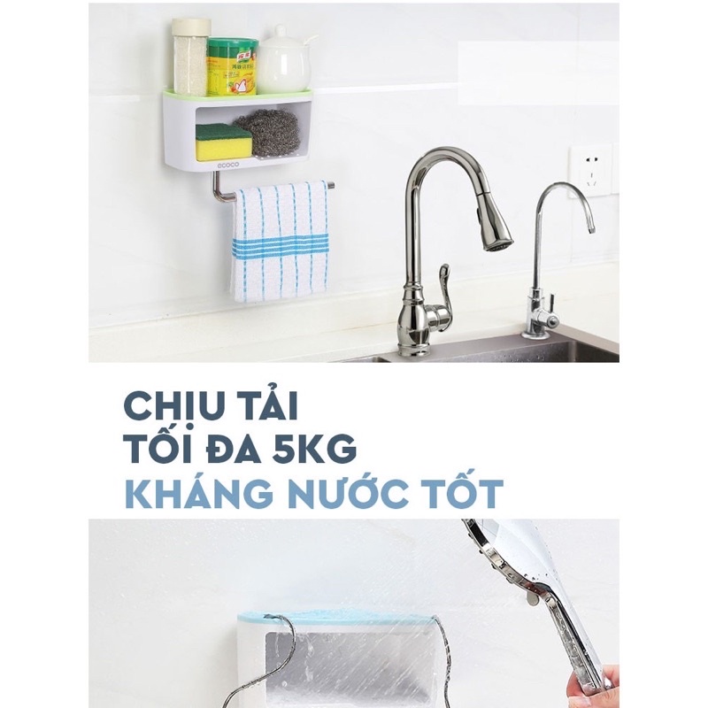 Kệ Để Đồ Phòng Tắm Nhà Bếp ECOCO không cần khoan tường 1716