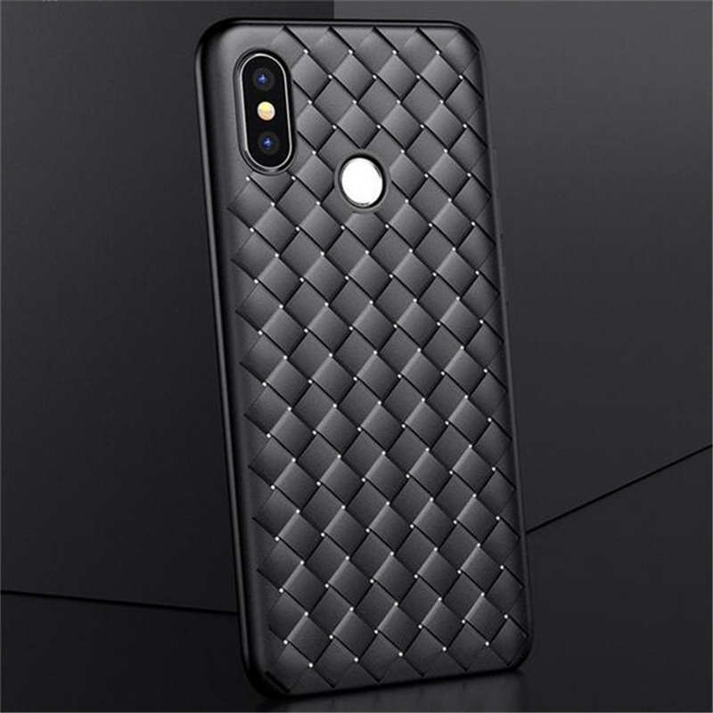 Ốp điện thoại TPU mềm siêu mỏng bề mặt lưới đan cho Xiaomi Redmi K20 7A 8A Note 8 7 6 5 Pro