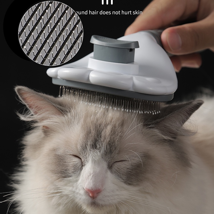 Lược chải lông chó PetX lược chải lông mèo có nút bấm cho thú cưng