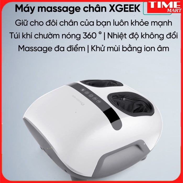 [CHÍNH HÃNG] Máy massage chân bấm huyệt XGEEKF3/LERAVAN Xiaomi Youpin. Mát xa làm ấm chân 360độ. Khử mùi ion [TIME_MART]