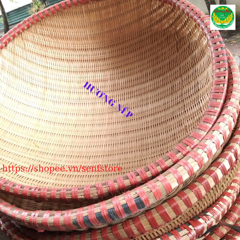 Rá tre vo gạo đựng đồ tiện dụng sản phẩm đan bằng tre