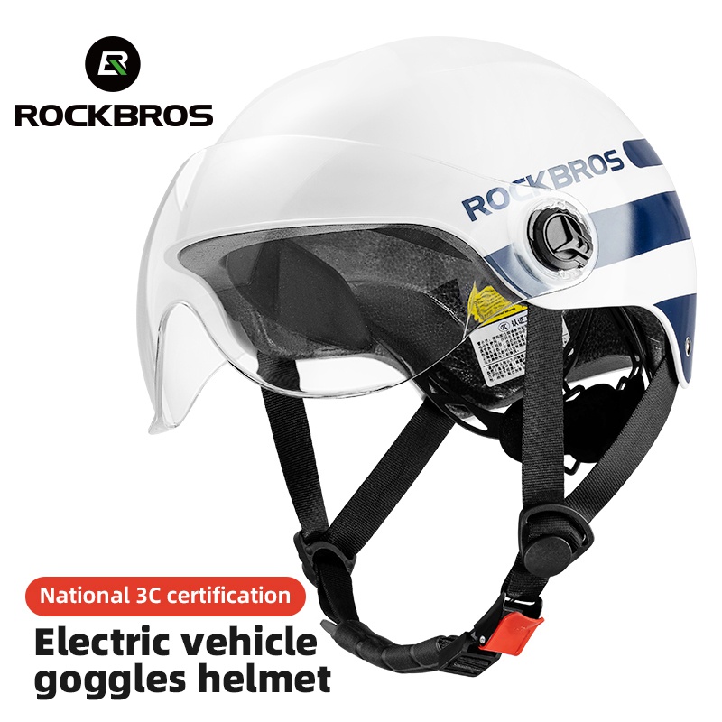Rockbros Mũ Bảo Hiểm Kèm Kính Bảo Hộ Chất Lượng Cao Dành Cho Xe Đạp Leo Núi