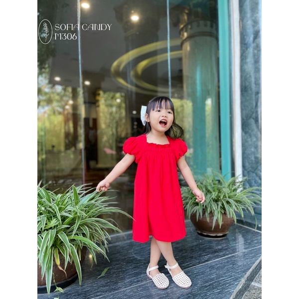 váy đũi  tay bồng cho bé gái