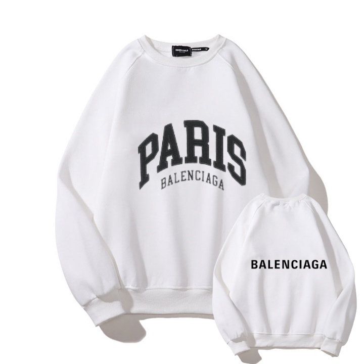 Áo sweeter nỉ nam nữ essentials 1977.balenciaga chất dày from rộng không xù áo thu đông full trắng