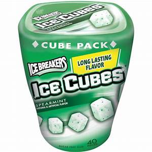 Hũ Gum Ice Cubes Peppermint 40v V,GG