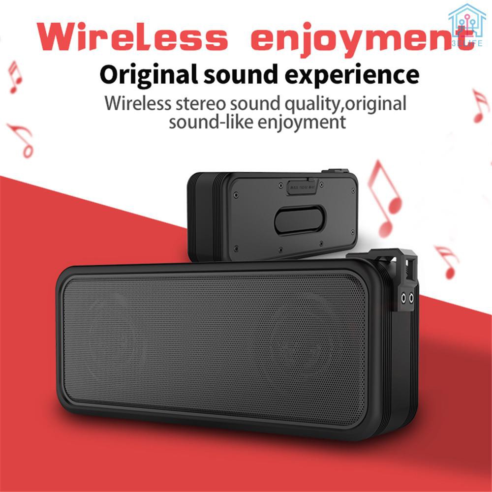 【E&amp;V】X7 Outdoor IPX7 Waterproof Speaker Wireless Bluetooth Speakers TWS Stereo Sound Box 20W Subwoofer Support U Disk AUX IN with Mic Rechargeable Ba