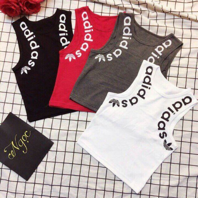 Áo croptop adidas