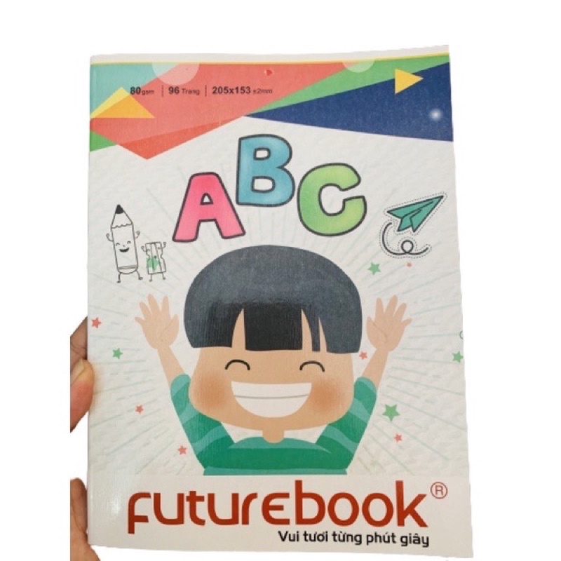 Combo 5 Cuốn Tập/ Vở Học Sinh, Sinh Viên Futurbook 4 Ô Ly 96 Trang, 200 Trang