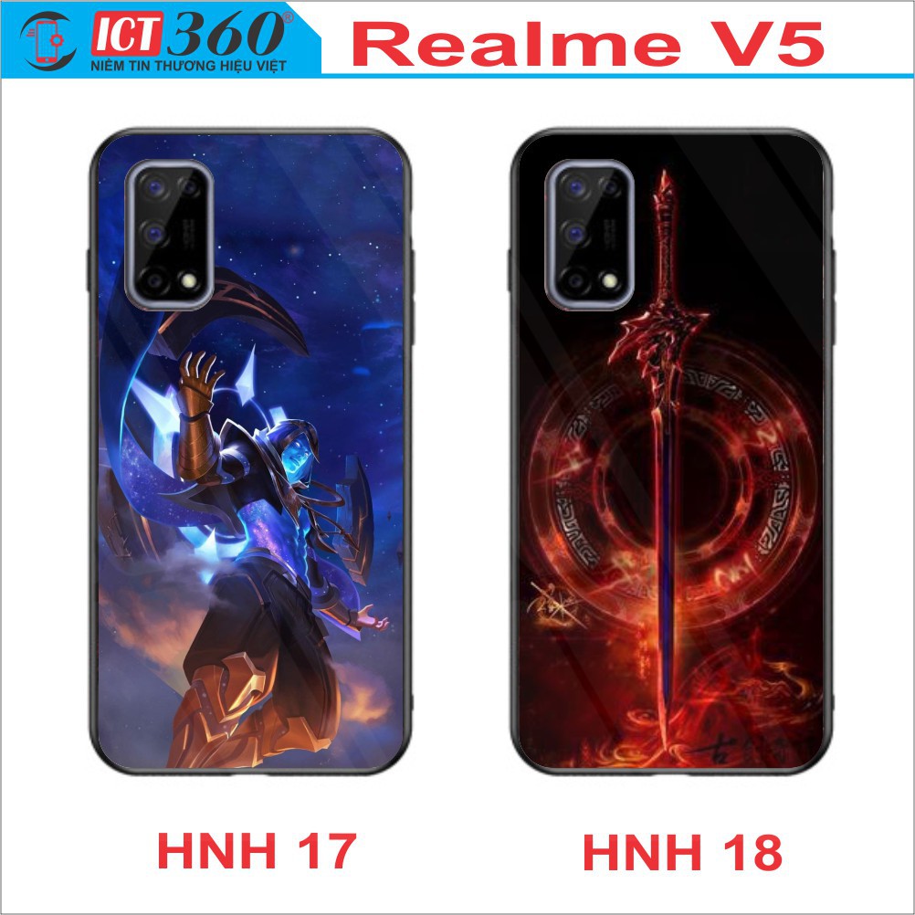 Ốp Lưng Kính REALME V5, Realme Q2  - In Theo Yêu Cầu