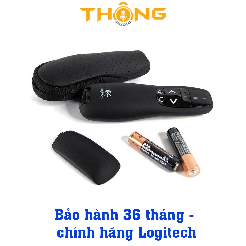 Bút trình chiếu Logitech R400 - Thiết bị điều khiển từ xa như Remote - Hàng chính hãng, bảo hành 36 tháng
