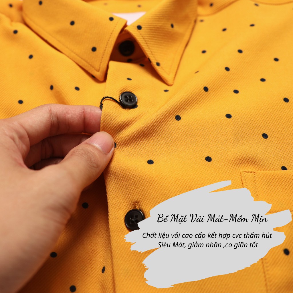 Áo Sơ Mi Nam Chấm Bi Tay Dài Hàn Quốc- Áo Sơ Mi Họa Tiết Hàng Hiệu Gusta-SM3 | BigBuy360 - bigbuy360.vn