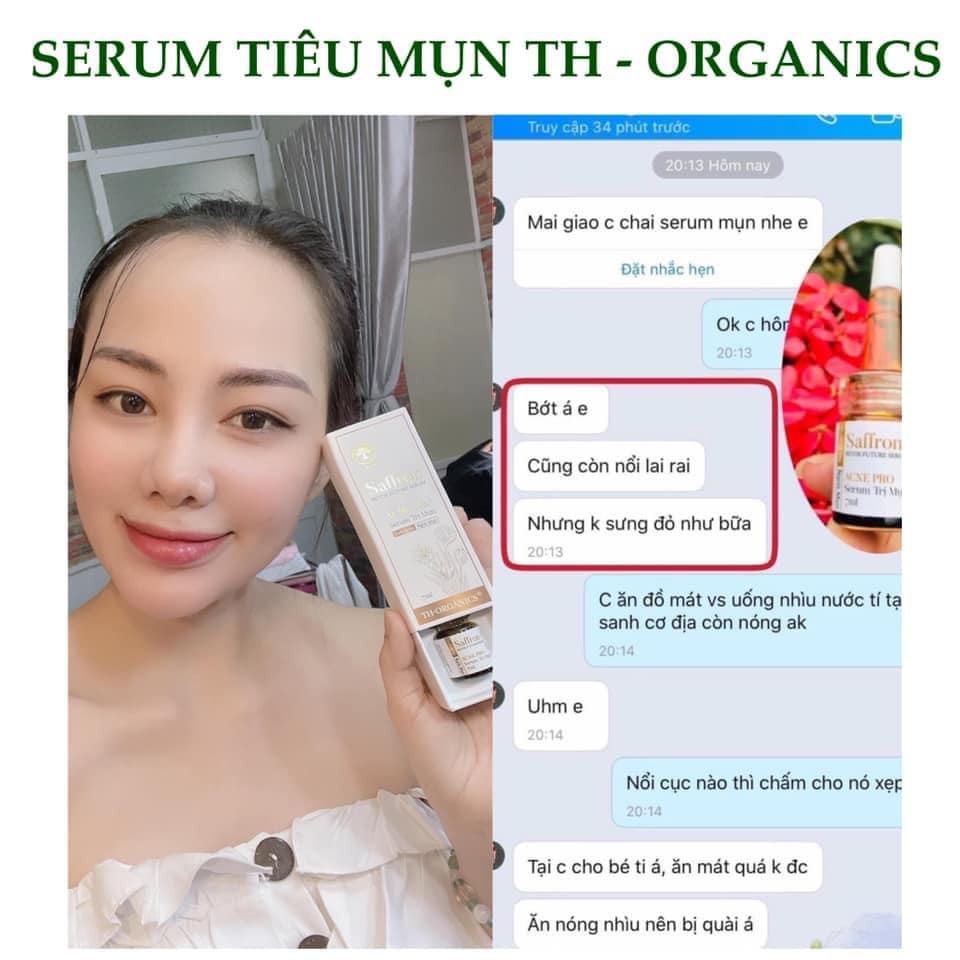 Serum Tiêu Mụn Saffron Betox Future TH-Orgnics - Thảo Dược 100%  Không Bong Da