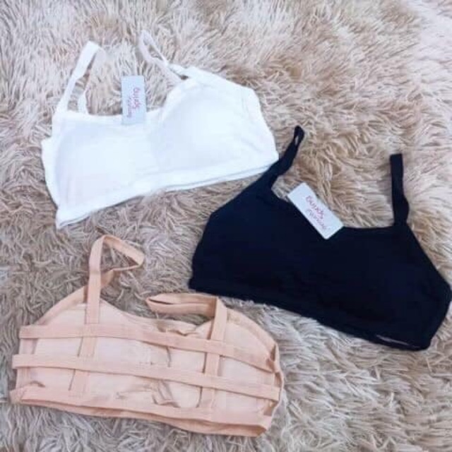 Áo Bra Nữ Ba Dây Đan Dây Lưng Có Lót Đệm 3 Màu Đen/Trắng/Be | BigBuy360 - bigbuy360.vn