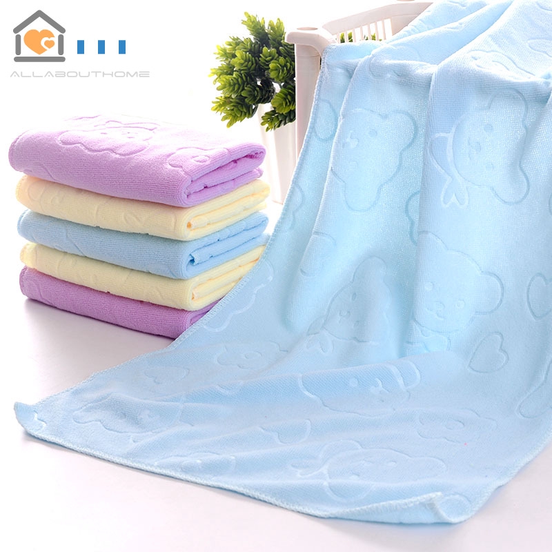 MICROFIBER (Mua 1 Tặng 1) Khăn Tắm Vải Sợi Nhỏ Dày Mềm Mại Thấm Hút Tốt