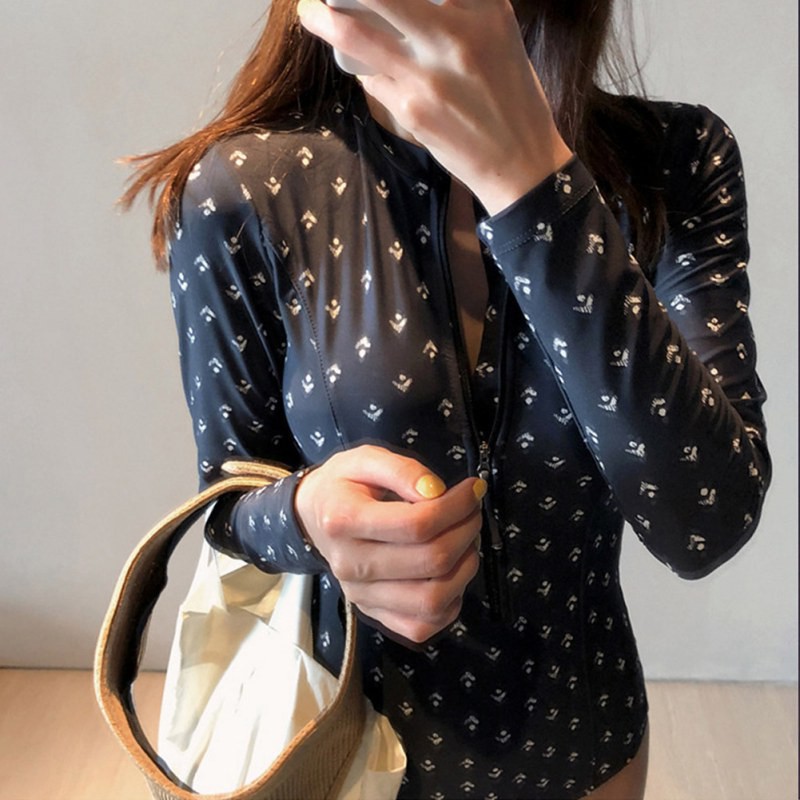 Đồ Bơi Một Mảnh Phối Khoá Kéo Dành Cho Nữ