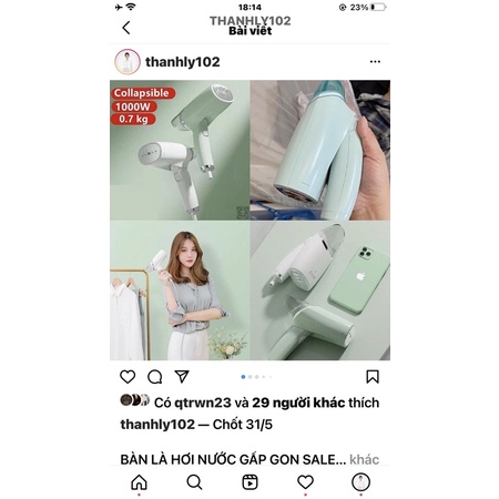 Bàn là hơi nước mini