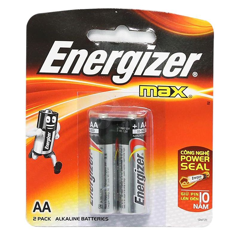 Pin Tiểu Energizer Max AA E91 BP2