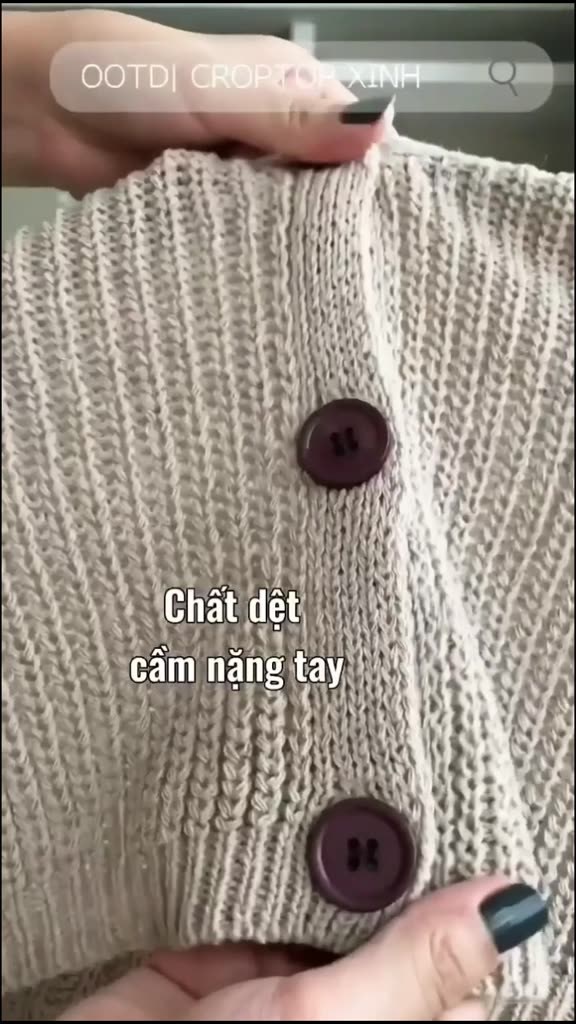 Lovito Áo len Cardigan thông thường Áo len dài tay màu trơn Áo len dệt kim cho nữ L21LT091 (Kaki / Trắng) | BigBuy360 - bigbuy360.vn