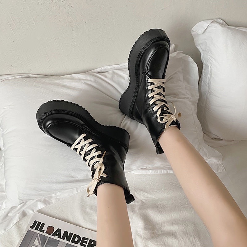 BOOTS DA CAO CỔ ĐẾ CAO ULZZANG H40
