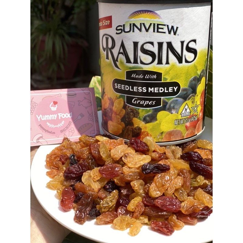 NHO KHÔ RAISINS SUNVIEW Date xa Tháng 10/2022