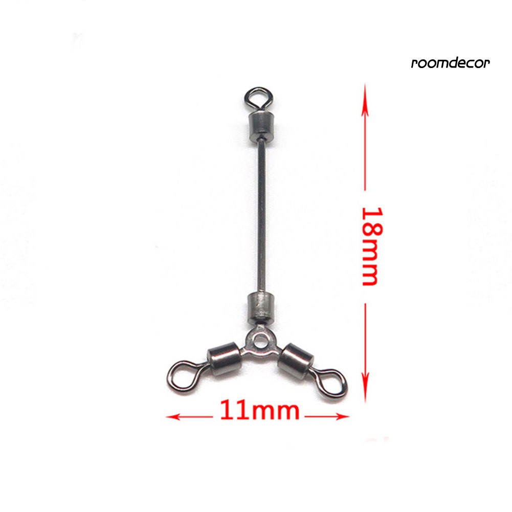 Bộ 10 khoen ma ní 3 đầu cho câu cá chất lượng