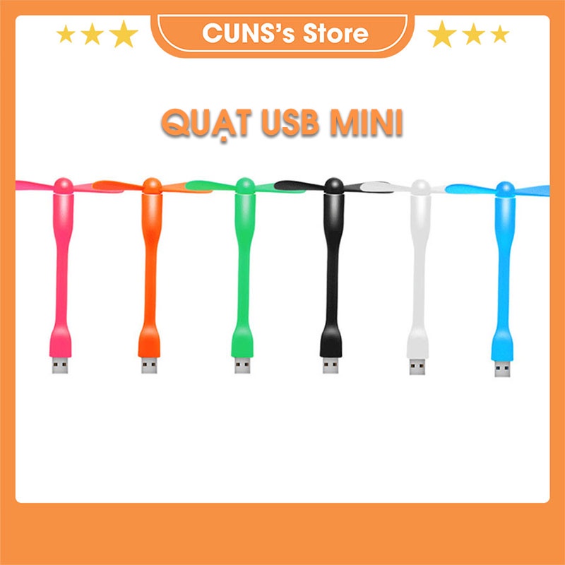 Quạt USB Mini 2 Cánh Giá Rẻ Làm Mát Mùa Hè, Tản Nhiệt Máy Tính Siêu Mát Tiện Dụng - CUNS's Store