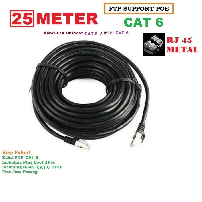 Dây Cáp Dài 25M FTP CAT6E 6E FTP Dài 25M Chuyên Dụng