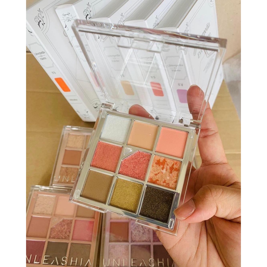 Bảng Phấn Mắt 9 ô UNLEASHIA GLITTERPEDIA EYE PALETTE