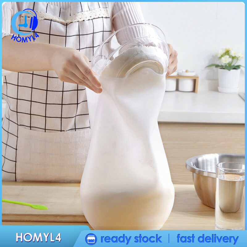 [CAMILA]Reusable Silica gel Kneading Bag Dough Making Flour Mixer Cooking Tool L