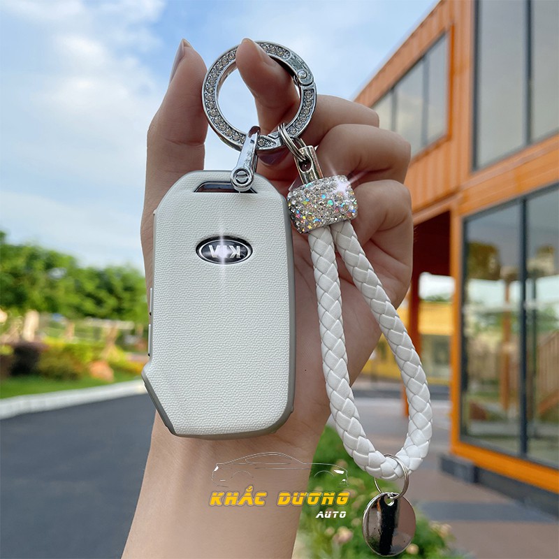 Ốp chìa khoá Kia Cerato nhựa TPU đính đá nhân tạo sang trọng
