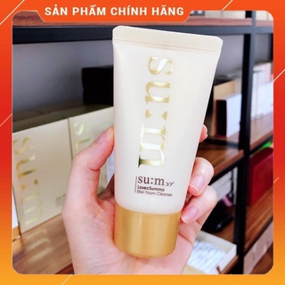 Sữa rửa mặt chiết xuất vàng 24k Sum37 tái sinh da chống hóa Losec Summa Elixir Foam Cleanser 60ml