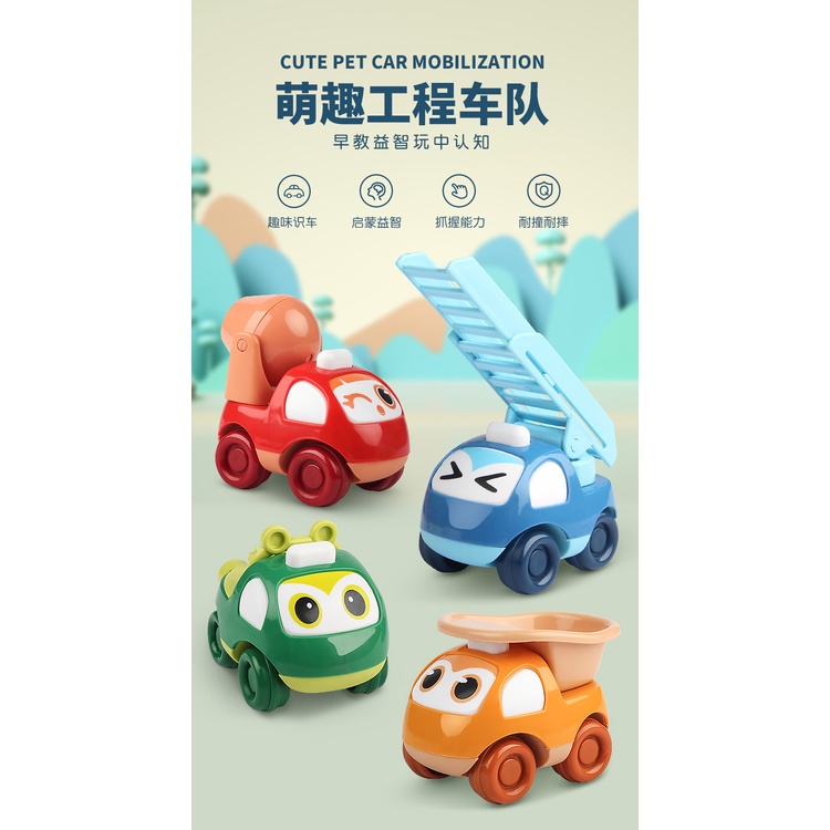 logo xếp hình logo xếp hình Set Đồ Chơi Xe Hơi Hoạt Hình Dễ Thương Cho Bé 0-3 Tuổi