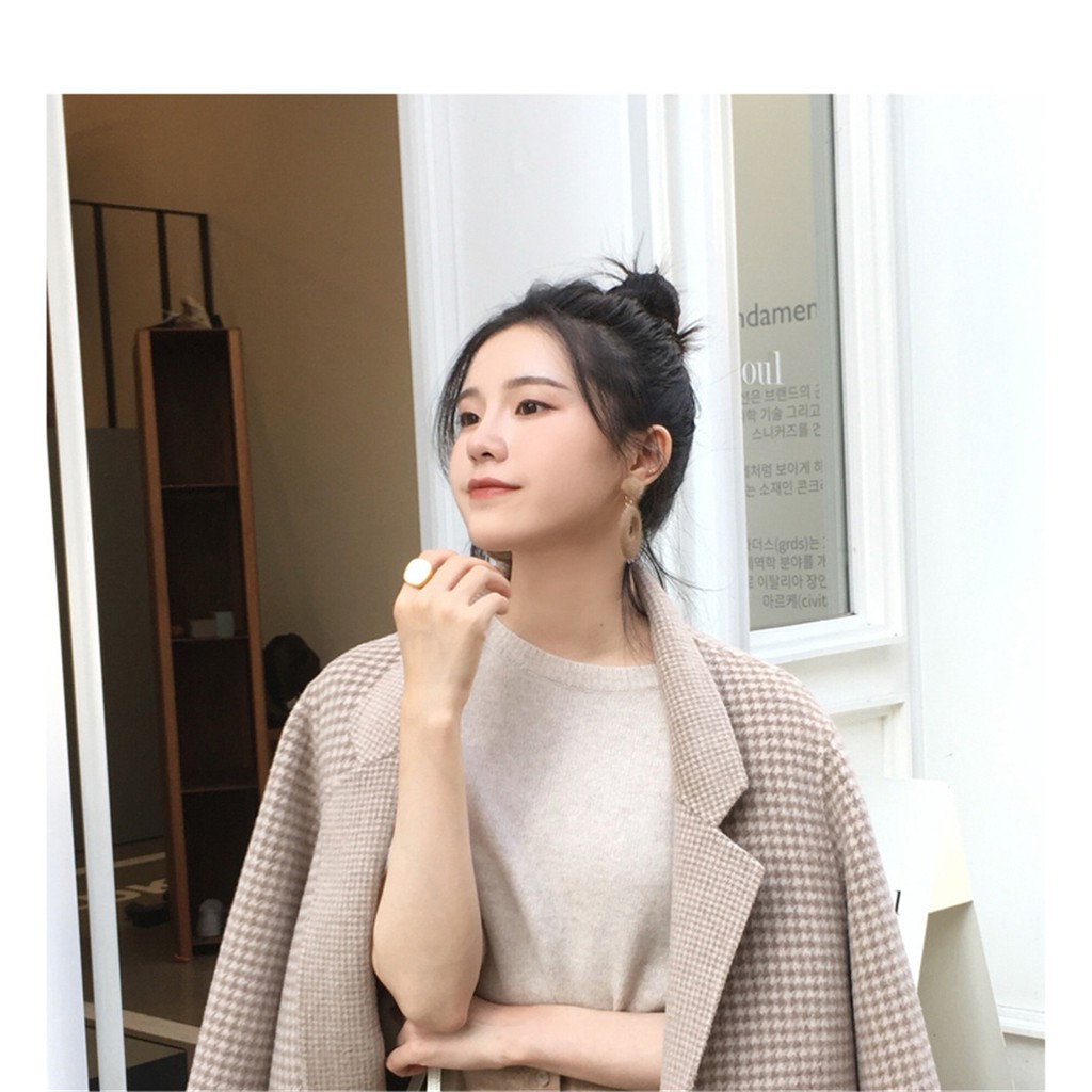 Khuyên Tai Hình Bông Hoa Phong Cách Retro Mới Cho Nữ