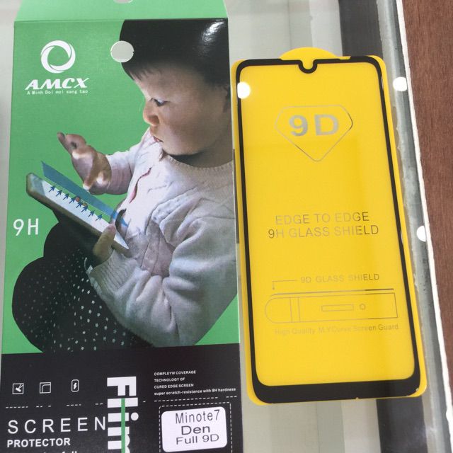 Kính cường lực 9D cho Xiaomi Redmi Note 7 Full màn hình