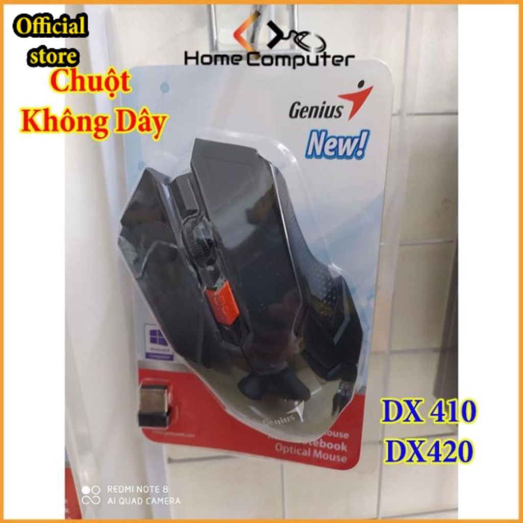 Chuột Máy Tính, Chuột Không Dây Cao Cấp GENIUS- DX410, Nhạy, Bền, Đẹp. Bảo Hành 3 Tháng - HomeComputer .Offical Store
