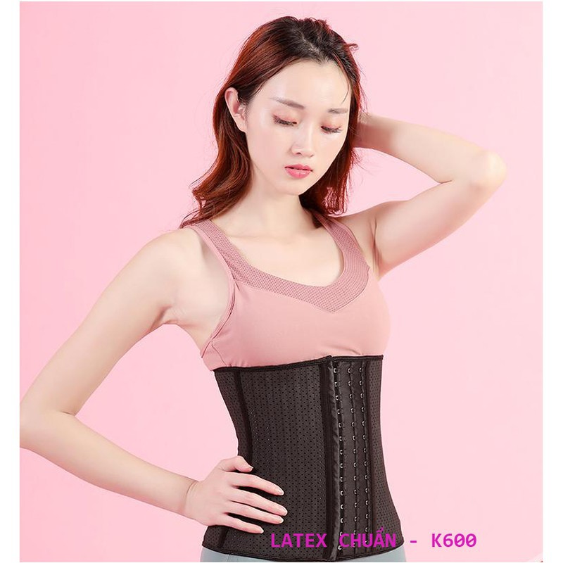 Đai gen nịt bụng Latex 25 xương thông hơi thoáng khí chiều cao đai 29 cm chính hãng Italy