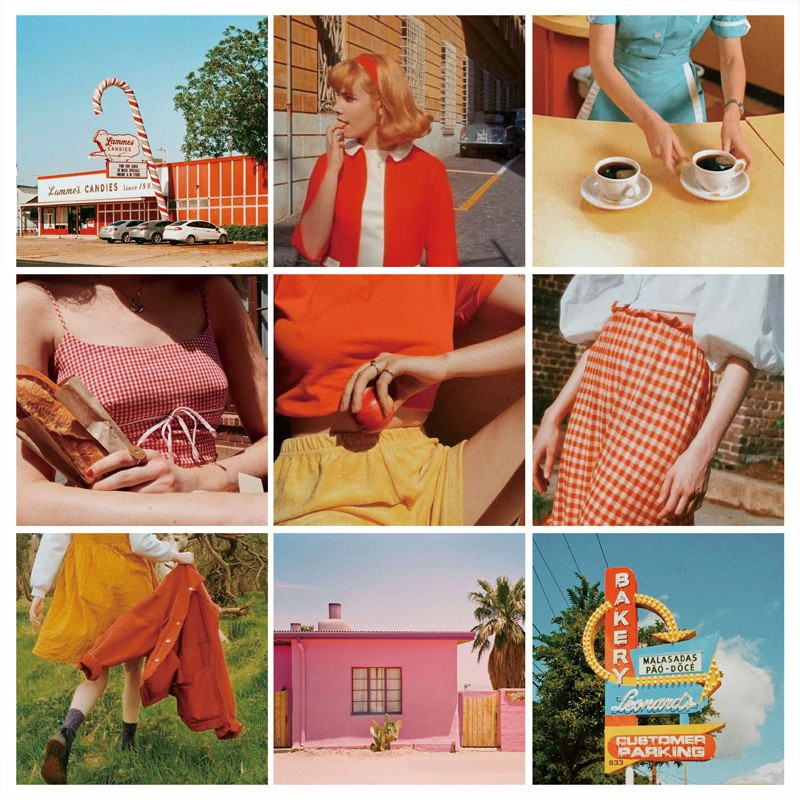 Bộ 10 tấm hình thẻ dán tường trang trí kiểu cách cổ điển