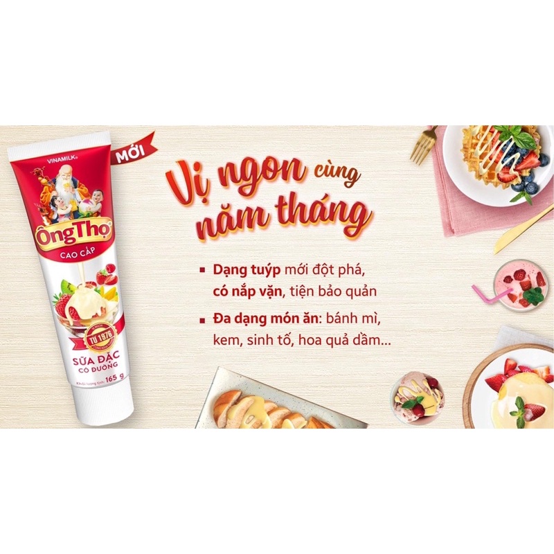 TUÝP SỮA ĐẶC ÔNG THỌ 165G VINAMILK